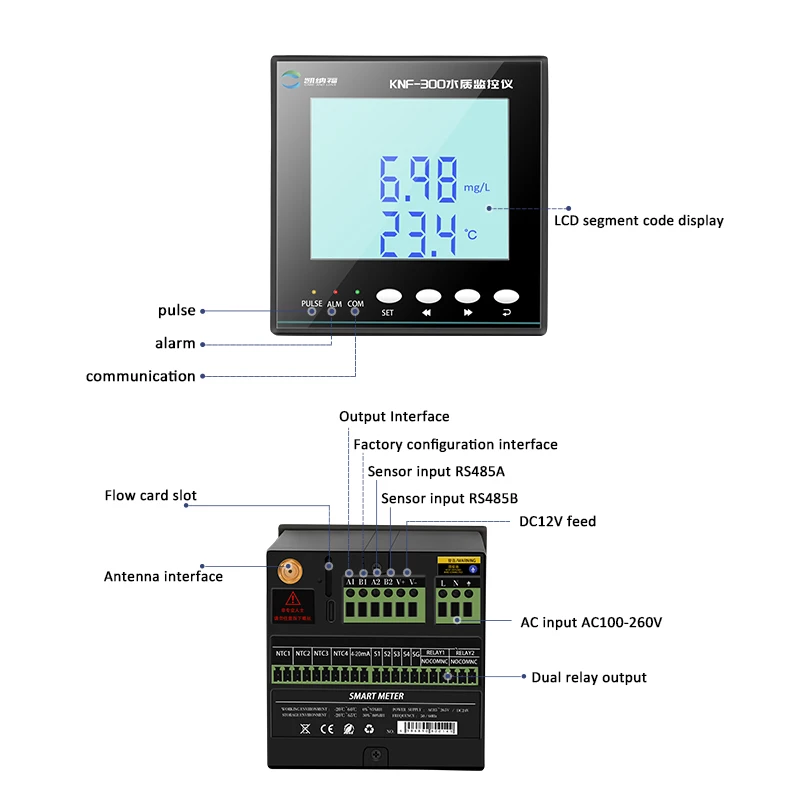 2026 Wireless 4G Water Quality Monitor for Wastewater and Aquaculture, Remote APP System With pH ORP and DO Sensor