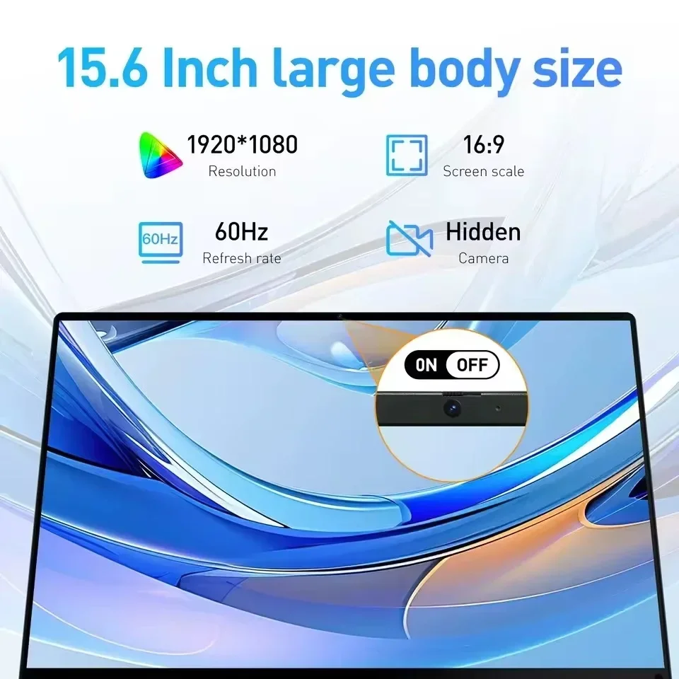 CARBAYTA 15.6인치 노트북 컴퓨터 인텔 N5095 노트북 PC 16GB 32GB DDR4 128GB-2TB SSD 오피스 스터디 PC 윈도우 11 1080P 노트북