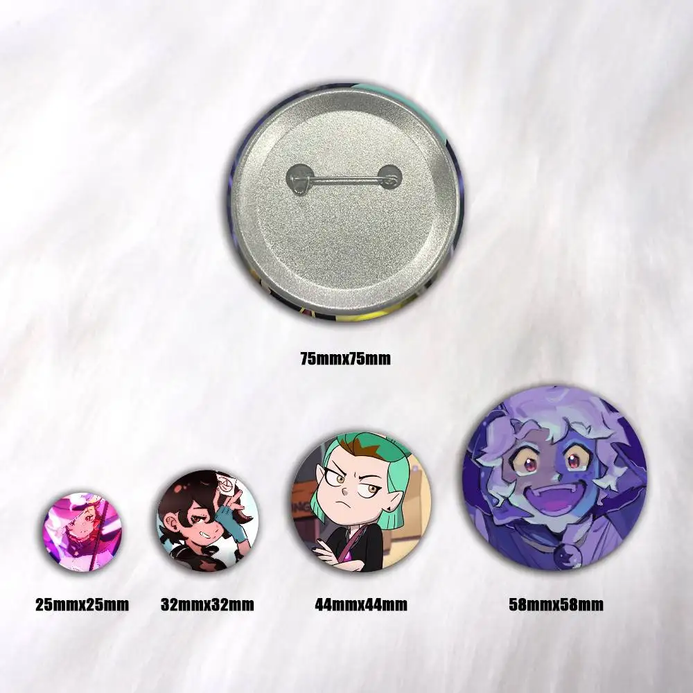 A-O-Owl H-House Art Badges Button Round Creative Pin Brooch Badge Bag Decor Accessories Fans Collect Friends Gifts view 2