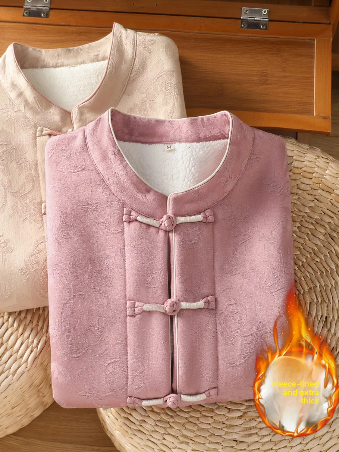 

Handmade Chinese Sle Fce Lined Thiened Svel Jaet Embroidered Vest Outerwear Women's Traditional Costume Top