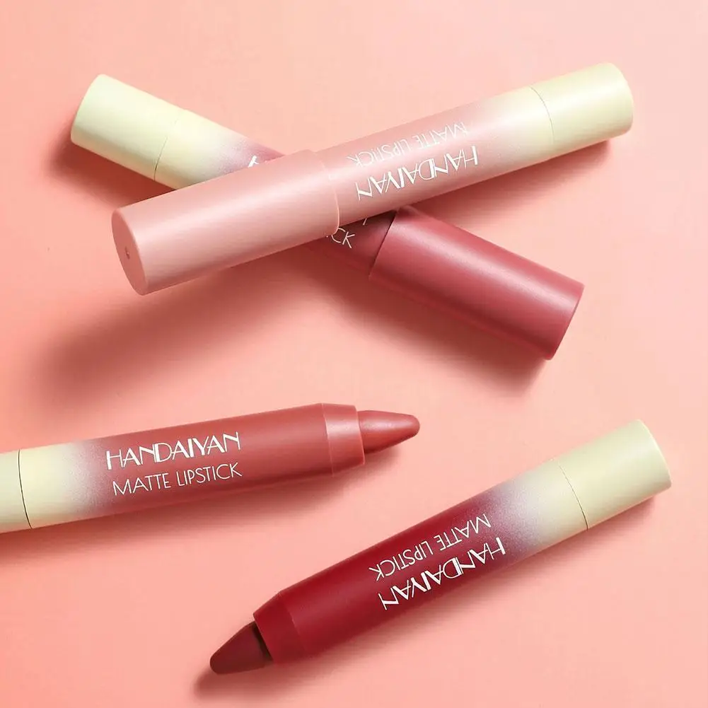 ماتي أحمر شفاه مقاوم للماء 8 ألوان المخملية الشفاه بطانة طويلة الأمد غير عصا كوب الشفاه تلوين حريري مثير قلم ماكياج #3