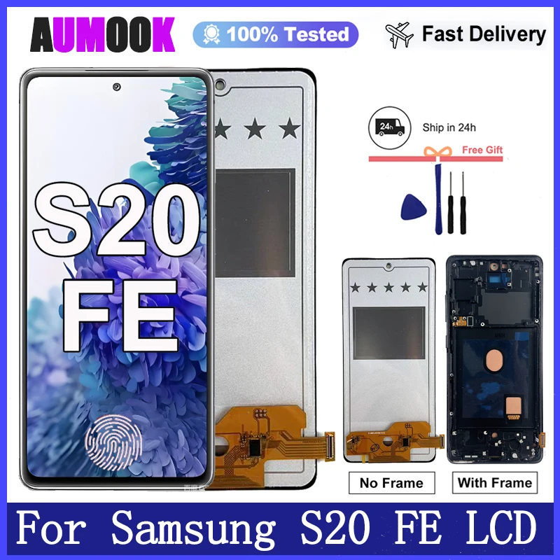 �y�Z�[�����zAMOLED LCD �T���X���M�����N�V�[ S20 FE 4G/5G LCD �f�B�X�v���C�^�b�`�X�N���[���f�W�^�C�U�T���X�� S20 FE G780F G781B ��ʌ���