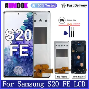 Bilashmart AMOLED LCD Samsung Galaxy S20 FE 4G/5G LCD Display Touch Screen Digitizer Samsung S20 FE G780F G781B Screen Replacement