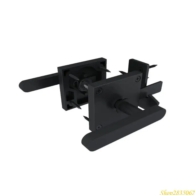 

Heavy Duty Swinging Door Latches Practical Fence Lock Double Side Gate Latches Hardware for Shed, Backyard, Garden 831F