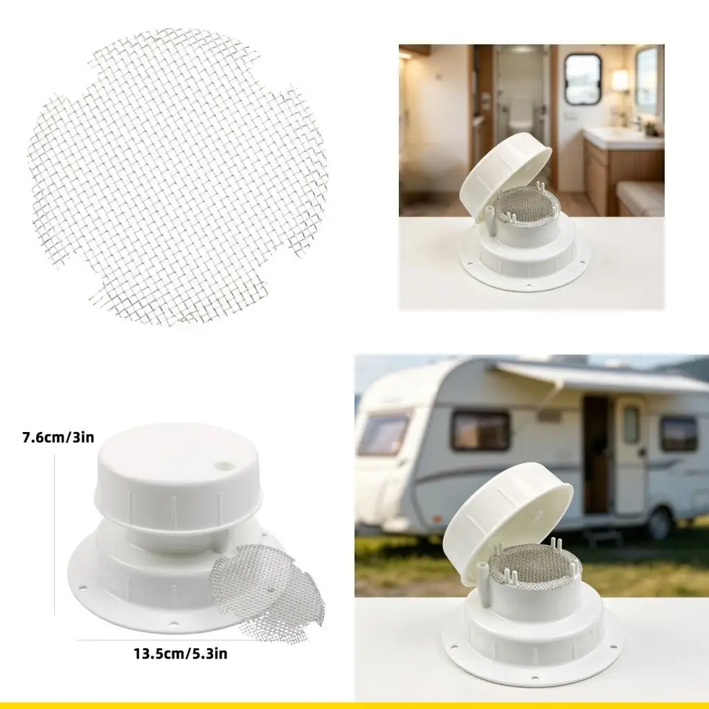 SZCH Plastic RVs Radiator Vent Cover Motorhome Exhaust Port Cap Perfectly Fit For Various Vehicle Models