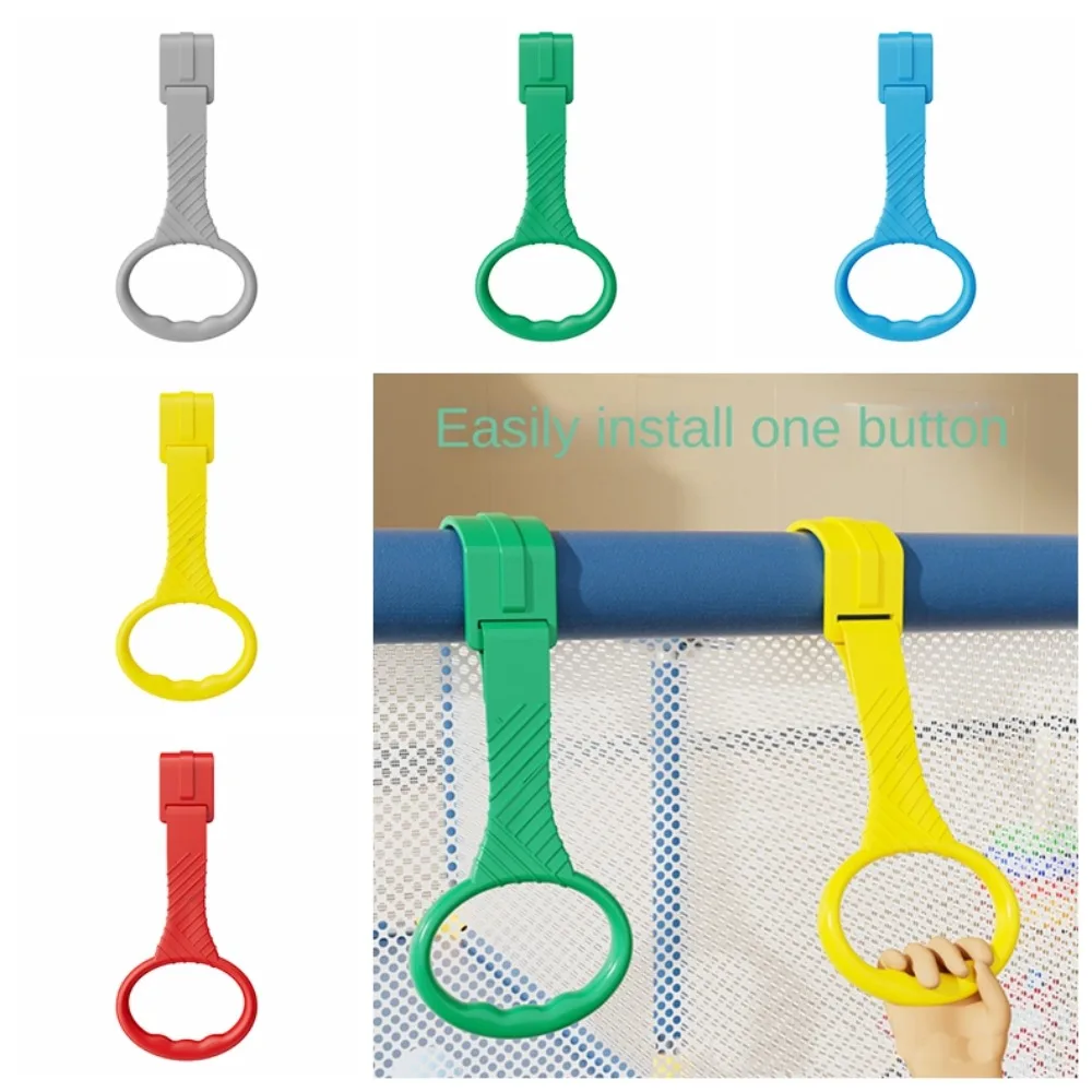 Nursery Rings Pull Up Rings for Babys Learning Standing Colorful Baby Crib Pull Up Rings Training Tool Plastic