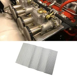 1PC Car Embossed Aluminum Heat Shield 300x500mm Turbo Manifold-Exhausts Electrical Direct Replacement Car Tool Accessories