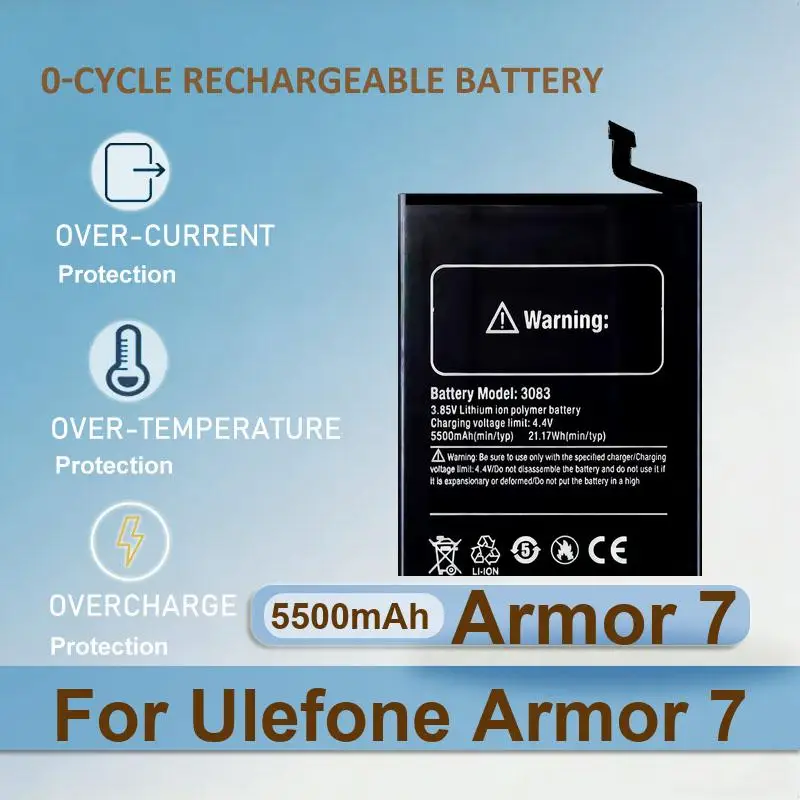 Battery For Ulefone Armor 10 X7 Pro 8 7 12 armor12 X3 X5 9 9E Power 14 X8 Gemini 5 X/X2 3059 S7 Note 24 16 S9 23 Ultra Mix 2 7P