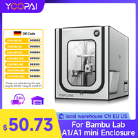 YOOPAI 3D printer Enclosure For Bambu lab A1/A1 mini 3D printer House Cover with LED light Constant Temperature Fireproof  large
