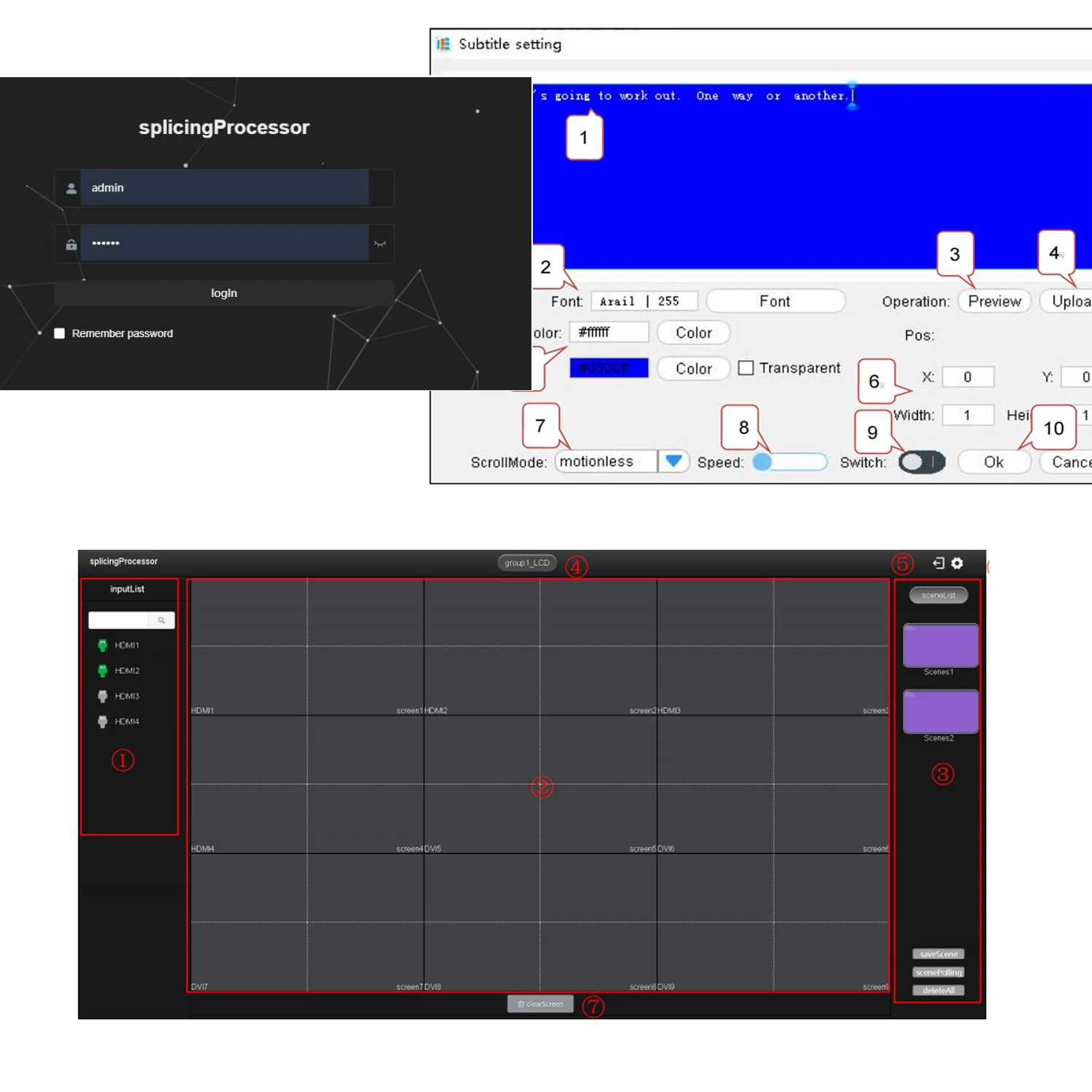 12 in 24 Out Modular Pro Video Wall Controller 4K60hz 4K30hz 1080P HDMI SDI VGA DP IP Video Wall Processor Web Gui