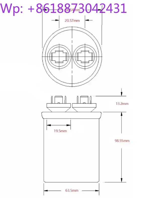 

97F5211 spot brand-new original capacitor GENEQ 50UF440VAC made in M-exico (1pc）