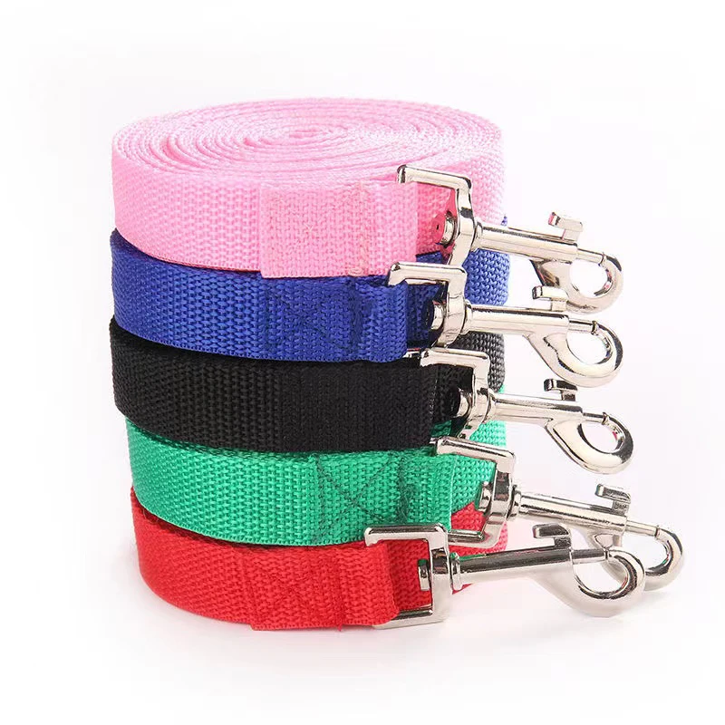 Nylon Dog Training Leashes Walking Pet Leash Long Lanyard Traction Rope for Small Medium Large Dogs 10M 15M 20M 30M 50M