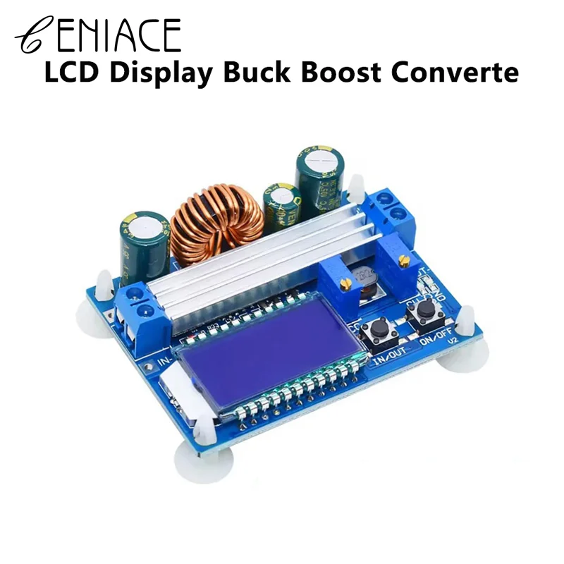 DC-DC Buck Boost Converter 5.5-30V To 0.5-30V 35W Adjustable Step Up Down Voltage Regulator Power Supply Module LCD Display