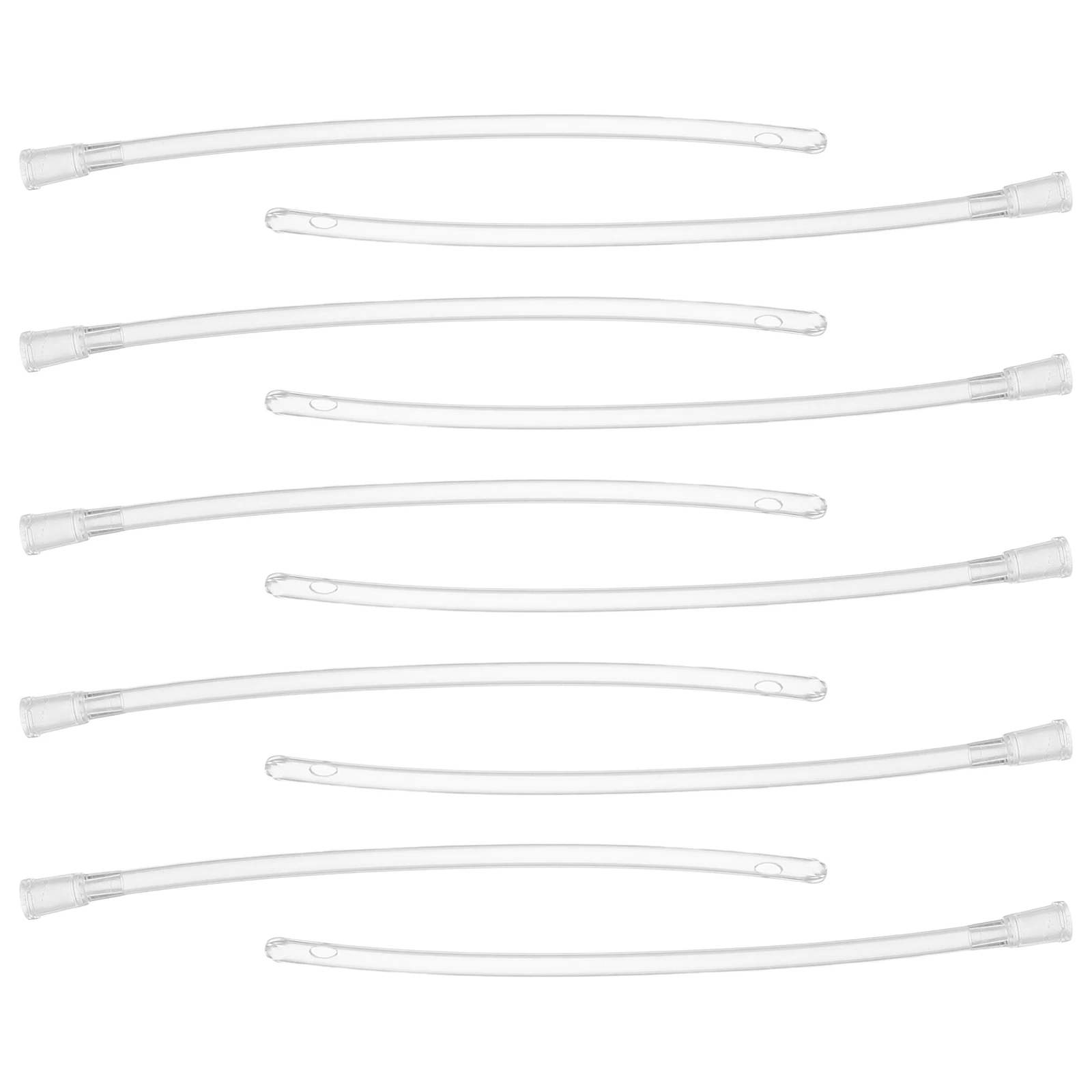 

10Pcs Parrot Hand Feeder Tubes Transparent Soft Bird Food Feeder Clear Replacement Tube for Young Birds Medicine Nutrition