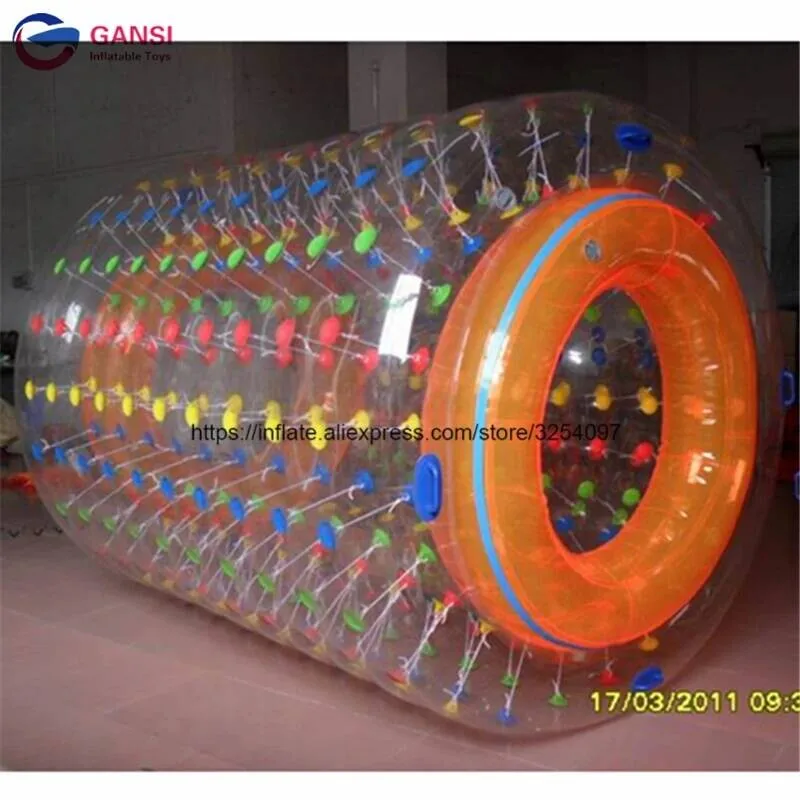 

1.0Mm Pvc/Tpu Colorful Walk-On-Water Roller Ball Soft InfInflatable Water Roller Cylinder For Kids