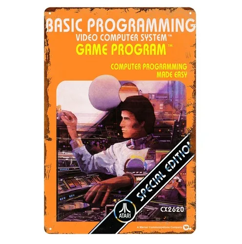 Basic Programming Retro Video Game Metal Poster Tin Sign 20*30cm Plate