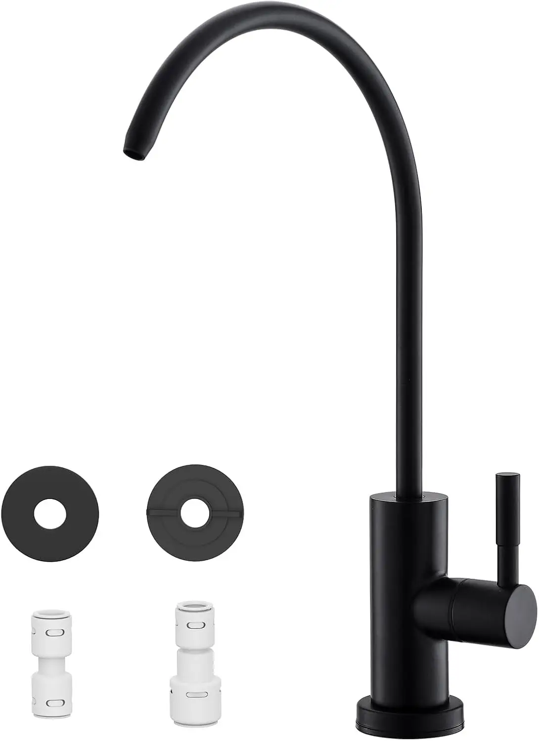 

Drinking Water Faucets for Kitchen Sink, Matte Black Water Filter Faucet for Reverse Osmosis or Water Filtration System, RO Bar