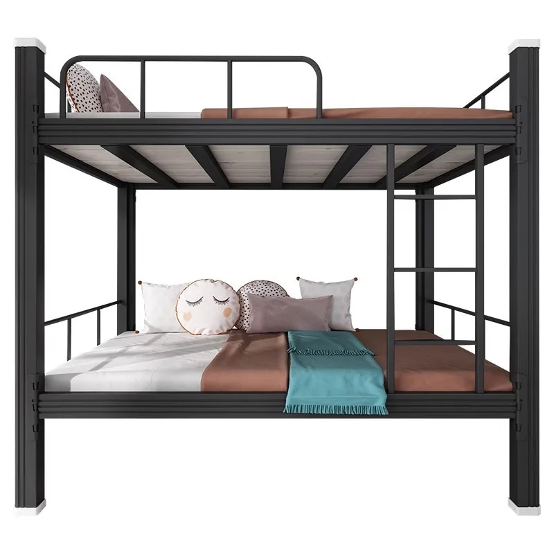 Bunk beds, iron bed, student dormitory, staff site, double-decker high and low shelves, double bedroom apartment