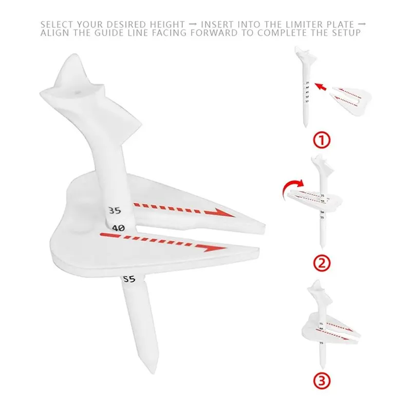 HOTB72A Adjustable Golf Tee With 10 Degree Angle To For Enhanced Distance& Precision, Ideal For Optimal Performance