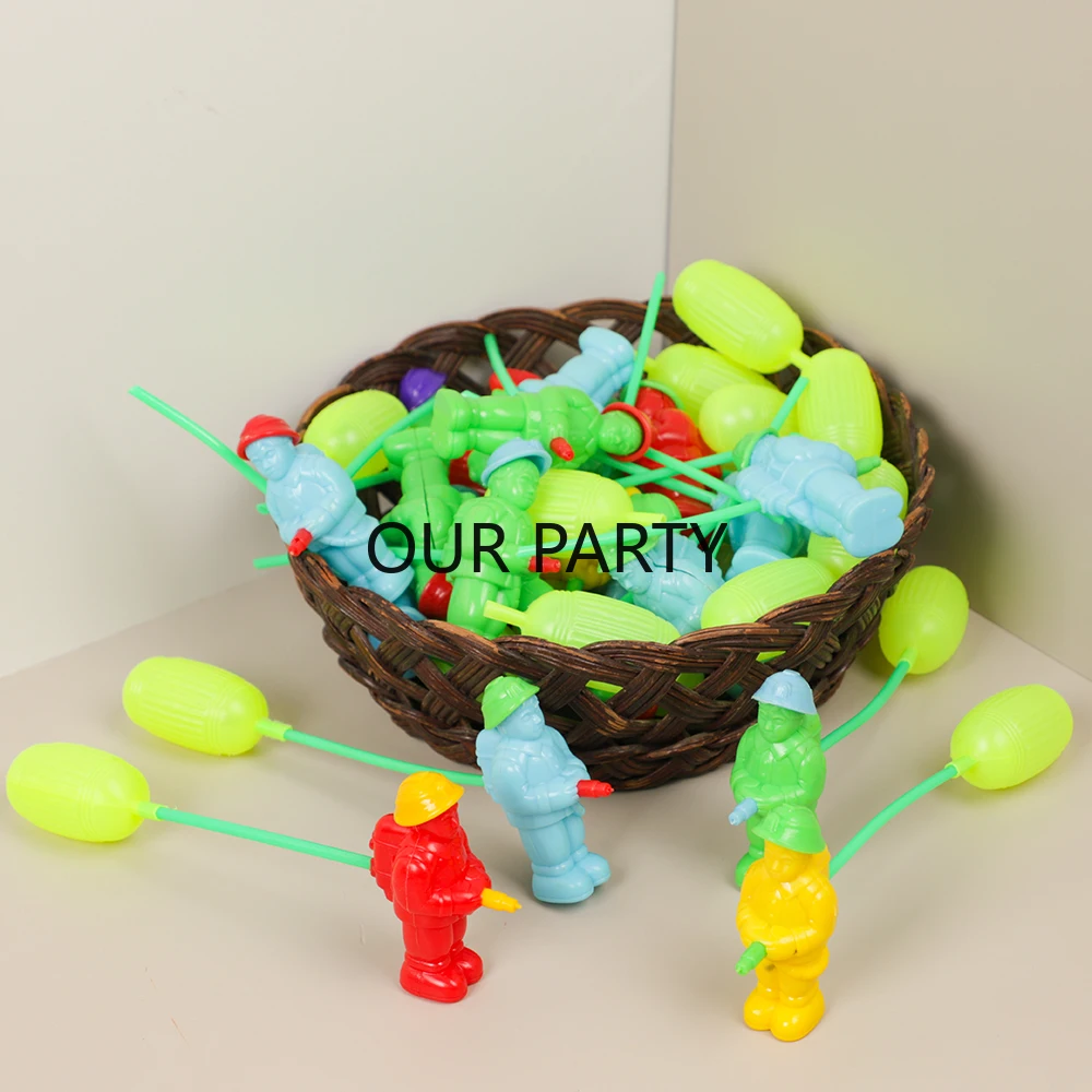 12Pcs Colorful Mini Firefighter Press Water Gun Summer Outdoor Toys for Kids Boy Birthday Party Favors Pinata Fillers Goodie Bag
