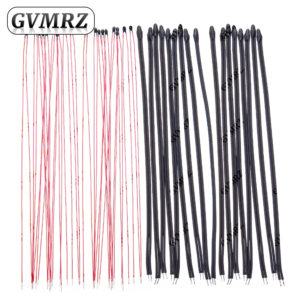 10PCS MF52 Wired NTC Thermistor 1% 10CM Lead 10K 100K 3435 3950