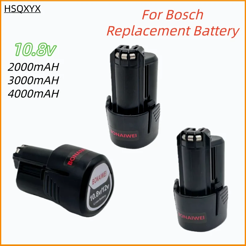 Li-ion Battery 3000/4000/2000mAh For Bosch 10.8V BAT412A BAT414 BAT411 BAT412 D-70745 2607336014 BAT420 GSR 120-L
