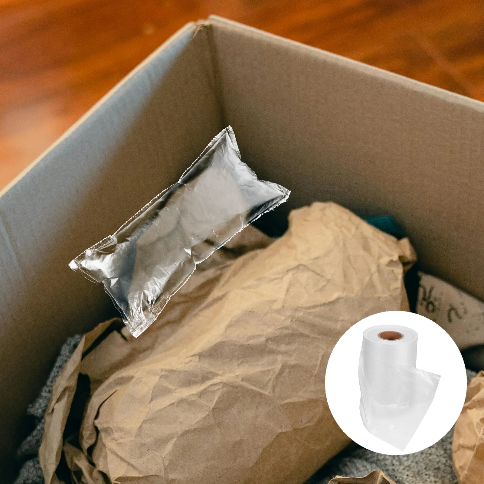 Inflatable Air Pillows Bubble Cushioning Wrap For Shipping Packaging Filler Lightweight Air Bubble Roll For Electronics