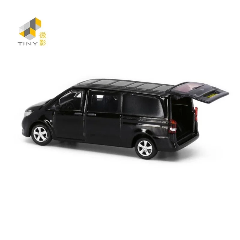 TINY 1:64 Ben-chi Vito NO.83 Black Alloy Simulation Model Car