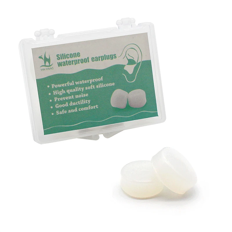 

Anti Noise Silicone Earplugs Waterproof Swimming Ear Plugs For Sleeping Diving Surf Soft Comfort Natation Swimming Ear Protector