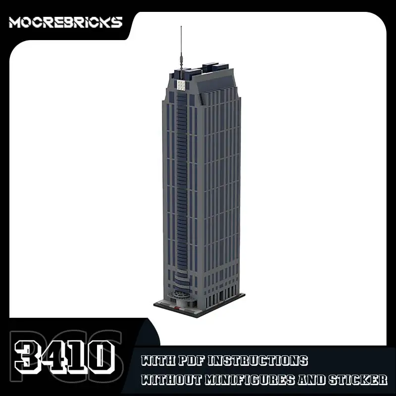 

﻿Architecture Series Millennium Tower Model Bricks MOC Assembly Street View Small Particle Building Block Collection Toy Gift