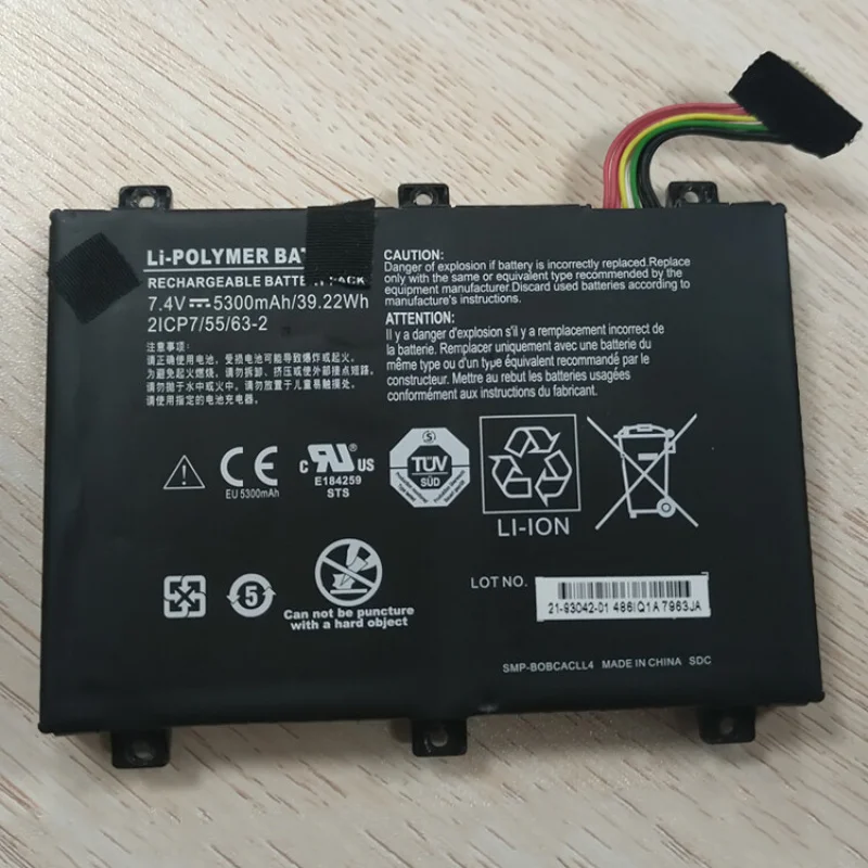 

Original SMP-BOBCACLL4 2ICP7/55/63-2 Battery For Xplore B10 IX101B2 D10 iX101B1