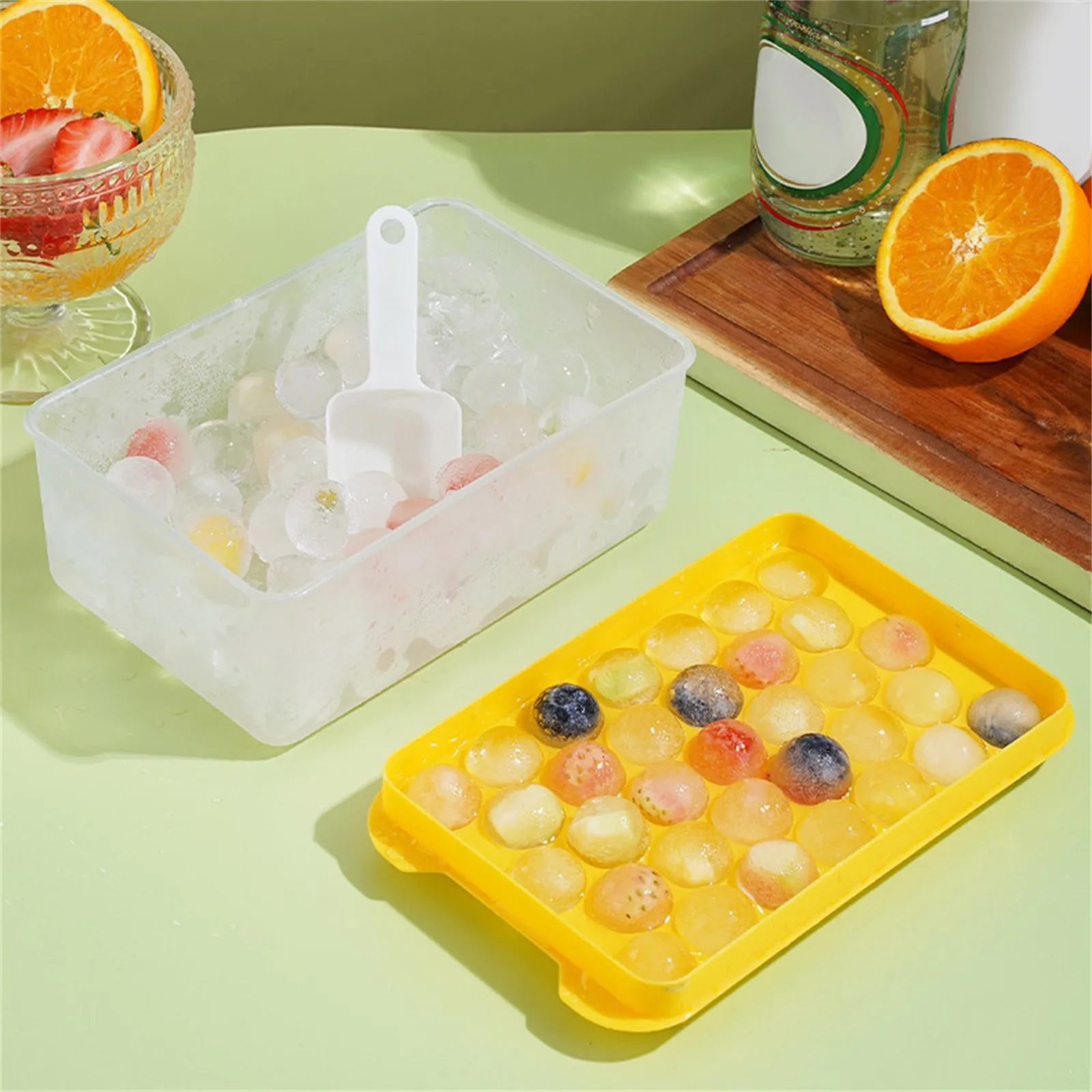 

33 Ice Boll Hockey Mold Frozen Whiskey Ball Popsicle Ice Cube Tray Box Lollipop Making Gifts Kitchen Tools Accessories