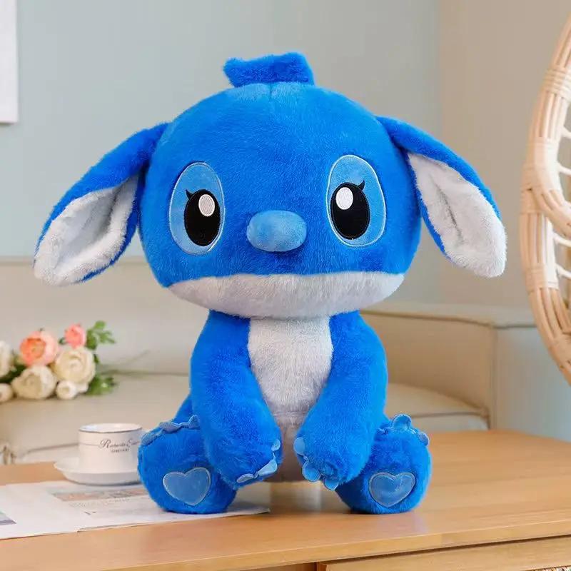 Minisoの最新のかわいいスティッチぬいぐるみ、模擬充填、漫画アニメのかわいい人形、楽しい子供の誕生日プレゼント