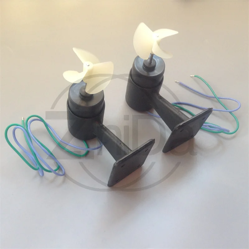 2 wires, brushed motor, nesting boat DIY ship model 12V DC underwater thruster, waterproof motor