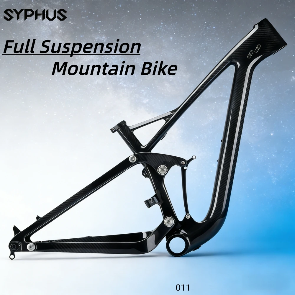 Syphus Full Suspension Carbon Frame MTB 29er XC Enduro 148*12mm Bicycle Frame Frame PF30 Carbon Framework MTB 29