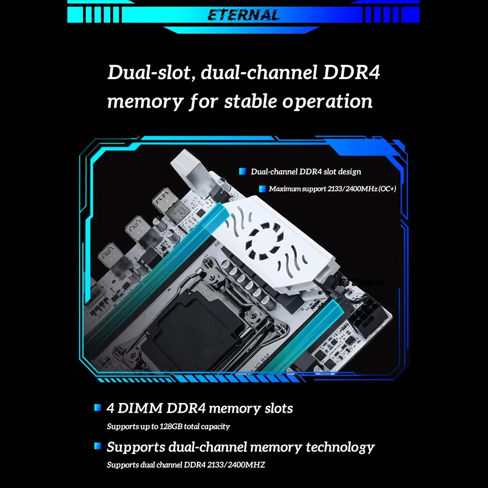 طقم اللوحة الأم SOYO X99 C612 مع وحدة المعالجة المركزية E5 2650 V4 وDDR4 8GBx2 2133MHz RAM M.2 NVME PCIE3.0x16 SATA3.0 للكمبيوتر المكتبي