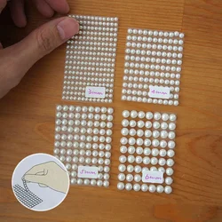 Scrapbook Imitation Pearls stickers Acrylic Self Adhesive Accessories Personalized Diamond Laptop Skins Photo frame decoration