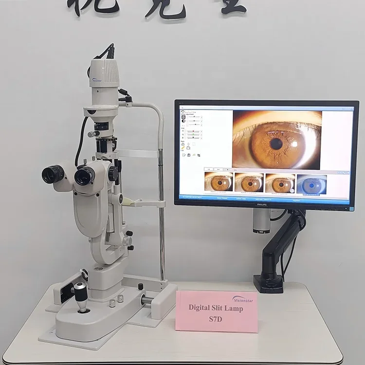 Microscopio con lámpara de hendidura S7D (con software)