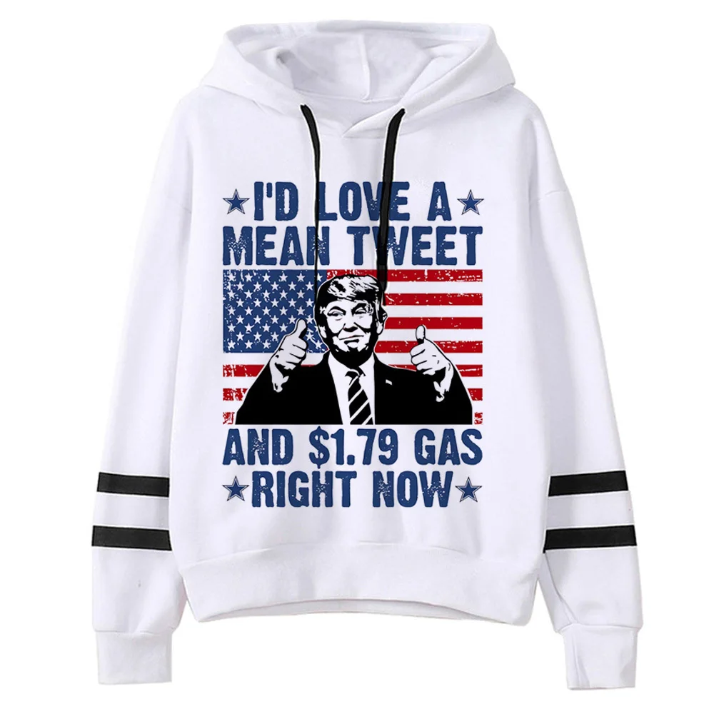 Donald Trump hoodie youthful clothes for teens designer harajuku girl sweatshirts pullover comfortable Japanese manga Y2K