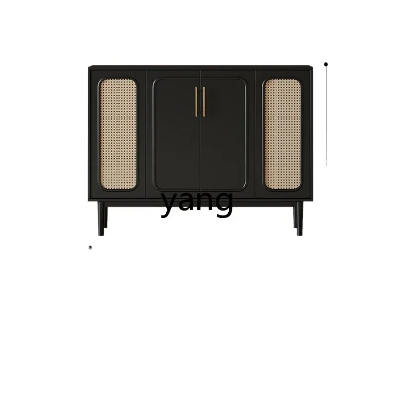 LTT 30 cm wall side cabinet restaurant ultra-thin narrow entrance medieval black tea cabinet