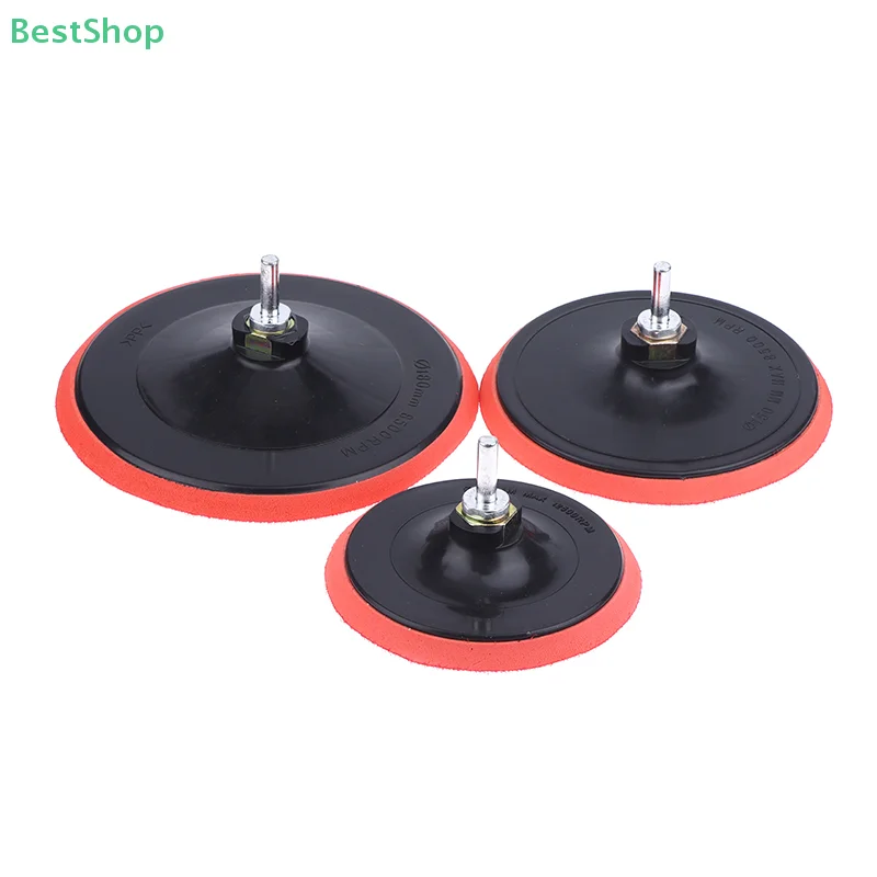 3/4/5 Inch Foam Plastic Backing Pad Sanding Disc Backer Thread Polishing Sanding Backer Plate For Angle Grinder Sander Tools