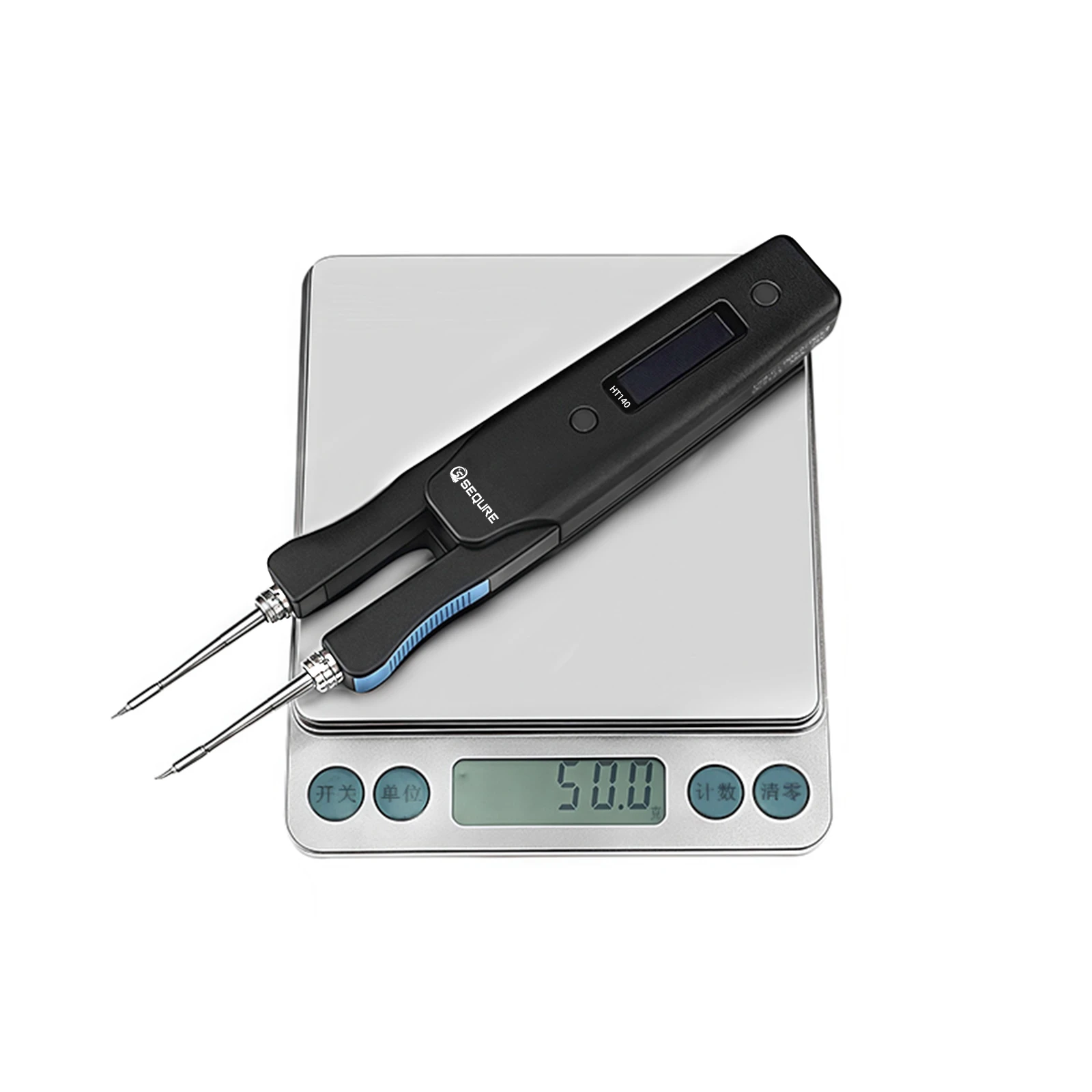 SEQURE HT140 2-IN-1 Electric Heated Tweezers with Replaceable Tips Portable SMD SMT Desoldering Welding Repair Tool for Precisio view 5