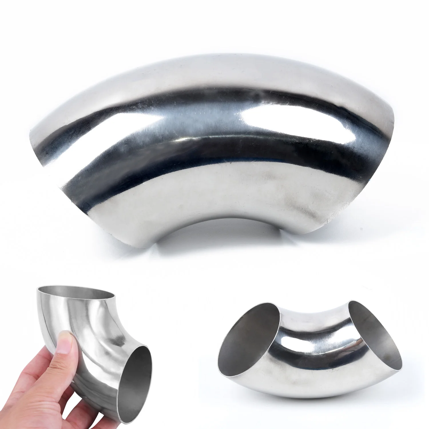 

2.5" 63mm Elbow Pipe Bend 90° Fitting Tube Elbow Stainless Steel High Quality Hot Part Practical Replaces Sale