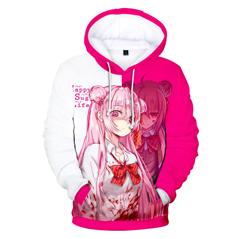 Happy Sugar Life Merch Kawaii Hoodie Men/Women Casual Harajuku Style Long Sleeve Sweatshirt Clothes new in hoodies & sweatshirts