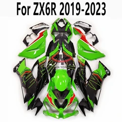 2023 Bright Green Black Red Line Prints Bodywork Cowling Full Fairing Kit For Kawasaki ZX6R ZX 6R 636 2019-2020-2021-2022