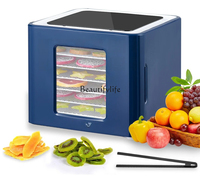 BioloMix 6 Trays Food Dehydrator with LED Touch Control,Digital Temperature and Time,Dryer for Fruit Vegetable Meat Beef Jerky