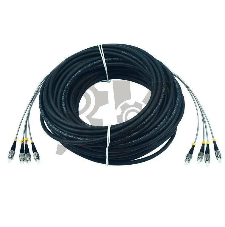 Field Outdoor ST-ST 4 Strand 9/125 Single Mode Fiber Patch Cord 20M