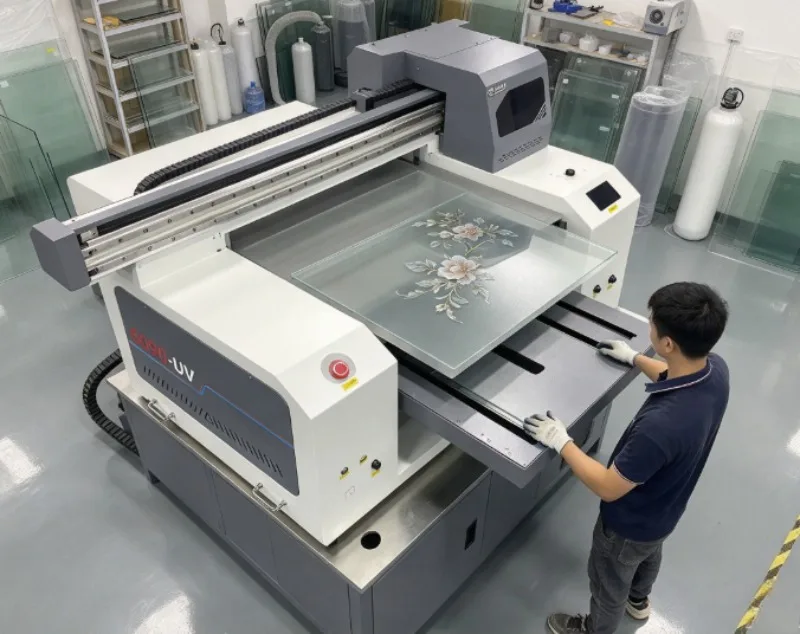 4060 UV Flatbed Printer Dual I3200 A2 40x60cm 3D Relief White Ink Varnish For Acrylic Phone Case Wood Metal