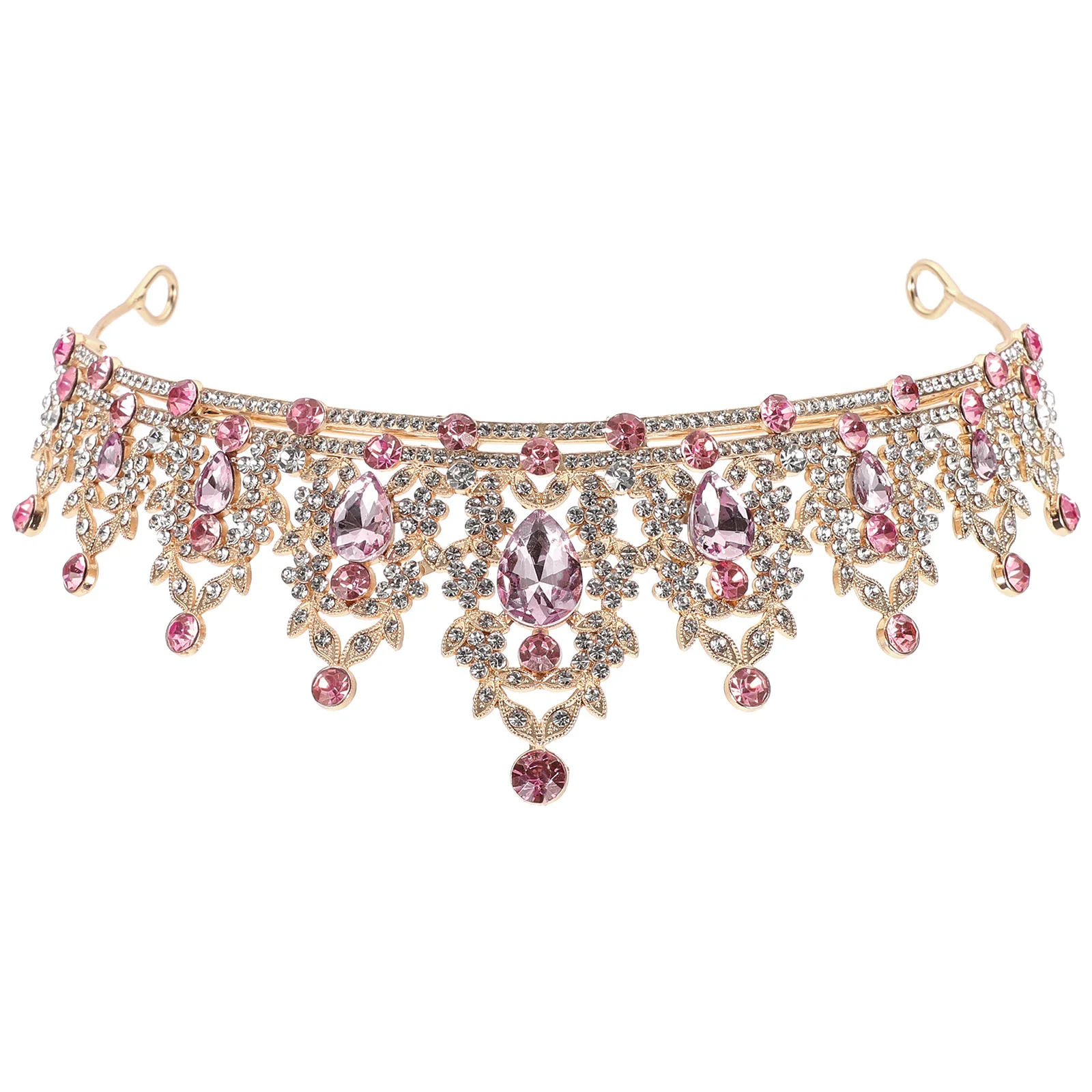 

Wedding Rhinestone Tiara Bridal Crown for Women Girls Party Glitter Bridal Hair Accessories Elegant Chic Tiara for Bride Prom
