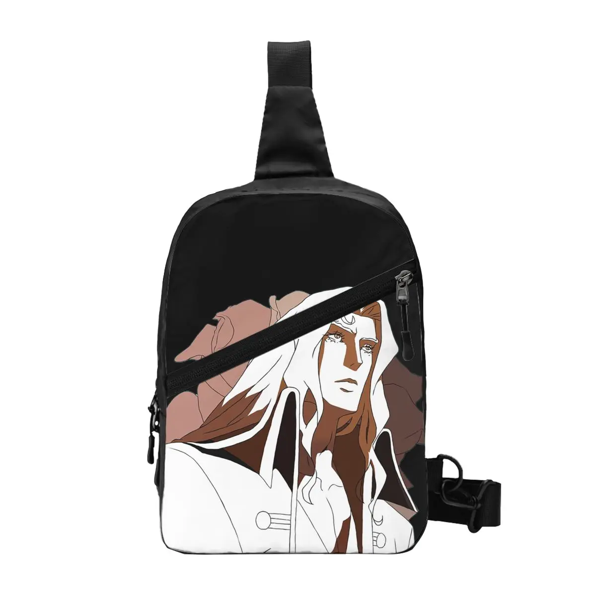

Alucard From Castlevania Chest Bag Men Sling Crossbody Backpack Chest Bag Traveling Hiking Daypack Shoulder Bag